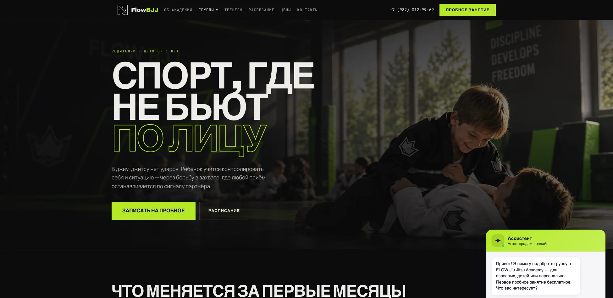 Страница для родителей: спорт, где не бьют по лицу
