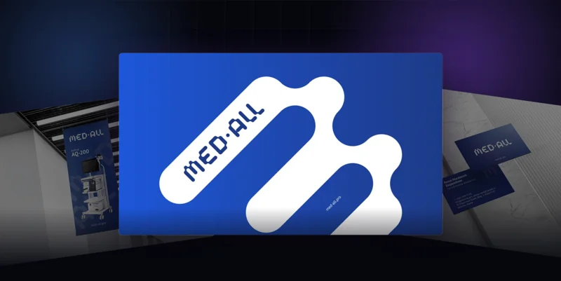 MED•ALL: имя с нуля и айдентика медтехники