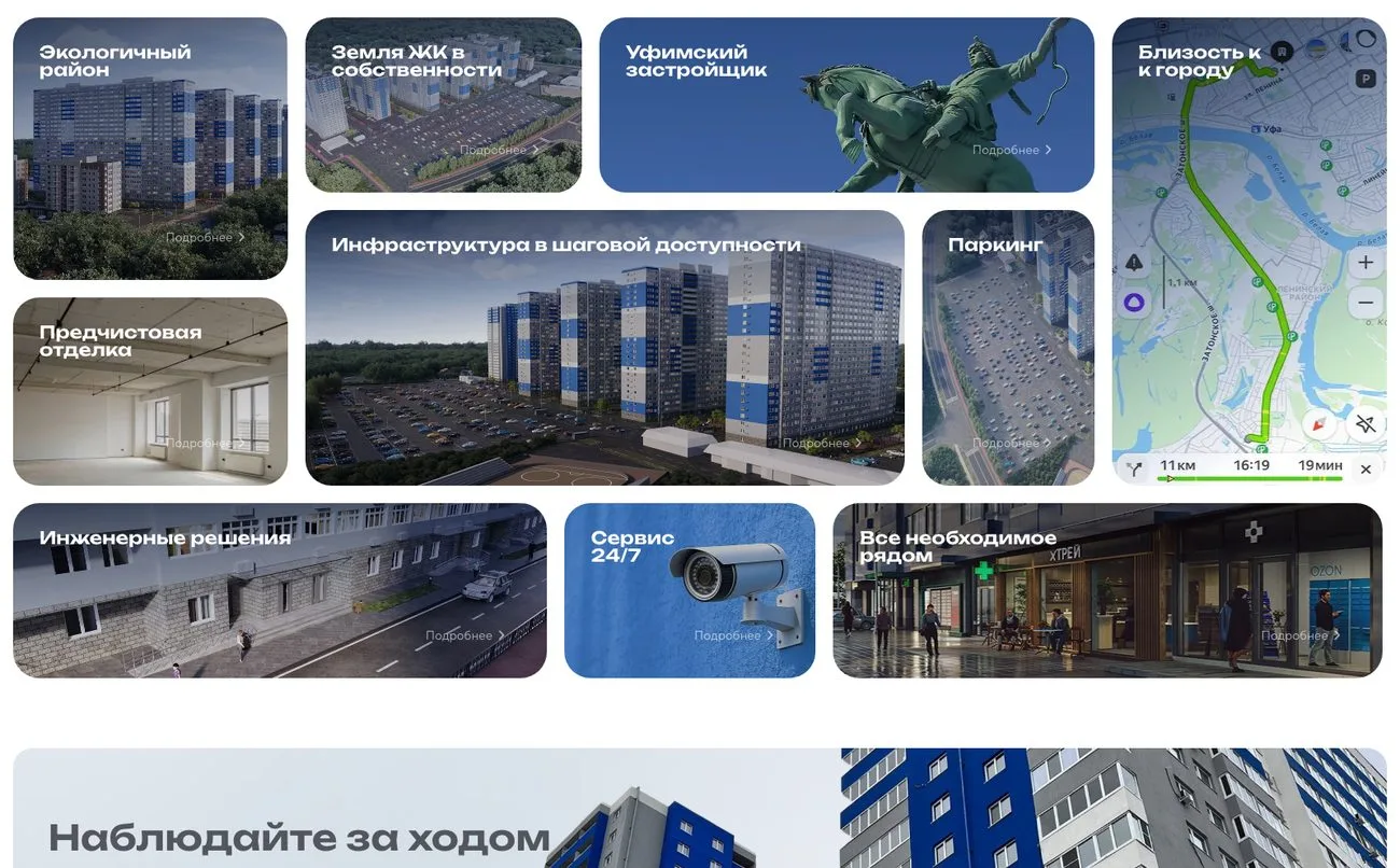 Панорама жилого комплекса Новоуфимский