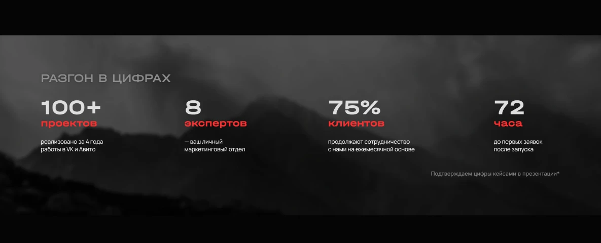Блок «Разгон в цифрах»