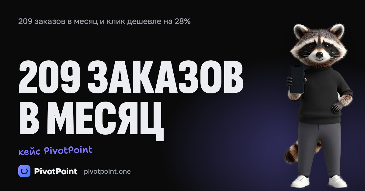 Магазин электроники: 209 заказов, клик −28%